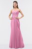 ColsBM Roselyn Pink Cute A-line Sweetheart Chiffon Floor Length Ruching Bridesmaid Dresses