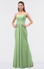 ColsBM Roselyn Sage Green Cute A-line Sweetheart Chiffon Floor Length Ruching Bridesmaid Dresses