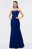 ColsBM Roselyn Sodalite Blue Cute A-line Sweetheart Chiffon Floor Length Ruching Bridesmaid Dresses