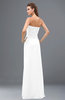 ColsBM Roselyn White Cute A-line Sweetheart Chiffon Floor Length Ruching Bridesmaid Dresses