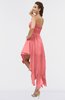 ColsBM Maria Coral Romantic A-line Strapless Zip up Ruching Bridesmaid Dresses