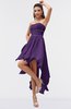 ColsBM Maria Dark Purple Romantic A-line Strapless Zip up Ruching Bridesmaid Dresses