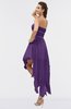 ColsBM Maria Dark Purple Romantic A-line Strapless Zip up Ruching Bridesmaid Dresses