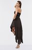 ColsBM Maria Fudge Brown Romantic A-line Strapless Zip up Ruching Bridesmaid Dresses