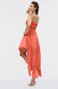 ColsBM Maria Fusion Coral Romantic A-line Strapless Zip up Ruching Bridesmaid Dresses