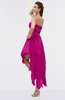 ColsBM Maria Hot Pink Romantic A-line Strapless Zip up Ruching Bridesmaid Dresses