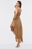 ColsBM Maria Light Brown Romantic A-line Strapless Zip up Ruching Bridesmaid Dresses