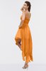 ColsBM Maria Orange Romantic A-line Strapless Zip up Ruching Bridesmaid Dresses