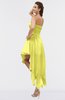 ColsBM Maria Pale Yellow Romantic A-line Strapless Zip up Ruching Bridesmaid Dresses