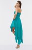 ColsBM Maria Peacock Blue Romantic A-line Strapless Zip up Ruching Bridesmaid Dresses