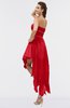 ColsBM Maria Red Romantic A-line Strapless Zip up Ruching Bridesmaid Dresses
