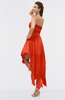 ColsBM Maria Tangerine Tango Romantic A-line Strapless Zip up Ruching Bridesmaid Dresses