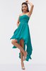 ColsBM Maria Teal Romantic A-line Strapless Zip up Ruching Bridesmaid Dresses