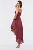 ColsBM Maria Wine Romantic A-line Strapless Zip up Ruching Bridesmaid Dresses