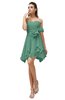 ColsBM Rosalie Beryl Green Princess A-line Backless Chiffon Short Party Dresses