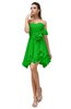 ColsBM Rosalie Classic Green Princess A-line Backless Chiffon Short Party Dresses