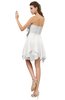 ColsBM Rosalie Cloud White Princess A-line Backless Chiffon Short Party Dresses