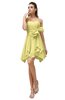ColsBM Rosalie Daffodil Princess A-line Backless Chiffon Short Party Dresses