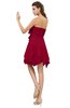 ColsBM Rosalie Dark Red Princess A-line Backless Chiffon Short Party Dresses