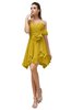ColsBM Rosalie Lemon Curry Princess A-line Backless Chiffon Short Party Dresses