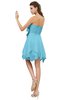 ColsBM Rosalie Light Blue Princess A-line Backless Chiffon Short Party Dresses
