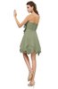 ColsBM Rosalie Moss Green Princess A-line Backless Chiffon Short Party Dresses