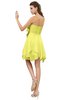 ColsBM Rosalie Pale Yellow Princess A-line Backless Chiffon Short Party Dresses