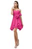 ColsBM Rosalie Rose Pink Princess A-line Backless Chiffon Short Party Dresses