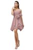 ColsBM Rosalie Silver Pink Princess A-line Backless Chiffon Short Party Dresses