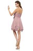 ColsBM Rosalie Silver Pink Princess A-line Backless Chiffon Short Party Dresses