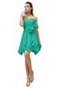 ColsBM Rosalie Viridian Green Princess A-line Backless Chiffon Short Party Dresses