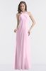 ColsBM Maeve Baby Pink Classic A-line Halter Backless Floor Length Bridesmaid Dresses