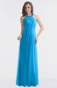 ColsBM Maeve Cornflower Blue Classic A-line Halter Backless Floor Length Bridesmaid Dresses