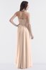 ColsBM Maeve Peach Puree Classic A-line Halter Backless Floor Length Bridesmaid Dresses