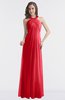 ColsBM Maeve Red Classic A-line Halter Backless Floor Length Bridesmaid Dresses
