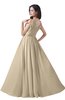 ColsBM Alana Champagne Elegant V-neck Sleeveless Zip up Floor Length Ruching Bridesmaid Dresses