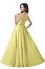 ColsBM Alana Daffodil Elegant V-neck Sleeveless Zip up Floor Length Ruching Bridesmaid Dresses
