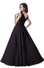 ColsBM Alana Perfect Plum Elegant V-neck Sleeveless Zip up Floor Length Ruching Bridesmaid Dresses