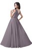 ColsBM Alana Sea Fog Elegant V-neck Sleeveless Zip up Floor Length Ruching Bridesmaid Dresses