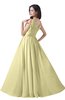 ColsBM Alana Soft Yellow Elegant V-neck Sleeveless Zip up Floor Length Ruching Bridesmaid Dresses