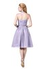 ColsBM Corinne Pastel Lilac Modest Sleeveless Zip up Chiffon Knee Length Ruching Party Dresses