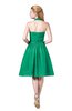 ColsBM Corinne Pepper Green Modest Sleeveless Zip up Chiffon Knee Length Ruching Party Dresses