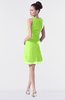 ColsBM Fatima Bright Green Modest Sheath Sleeveless Knee Length Beaded Homecoming Dresses