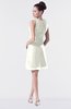 ColsBM Fatima Cream Modest Sheath Sleeveless Knee Length Beaded Homecoming Dresses