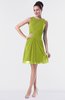 ColsBM Fatima Green Oasis Modest Sheath Sleeveless Knee Length Beaded Homecoming Dresses