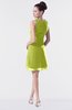 ColsBM Fatima Green Oasis Modest Sheath Sleeveless Knee Length Beaded Homecoming Dresses