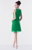 ColsBM Fatima Green Modest Sheath Sleeveless Knee Length Beaded Homecoming Dresses