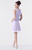 ColsBM Fatima Light Purple Modest Sheath Sleeveless Knee Length Beaded Homecoming Dresses