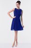 ColsBM Fatima Nautical Blue Modest Sheath Sleeveless Knee Length Beaded Homecoming Dresses