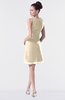 ColsBM Fatima Novelle Peach Modest Sheath Sleeveless Knee Length Beaded Homecoming Dresses